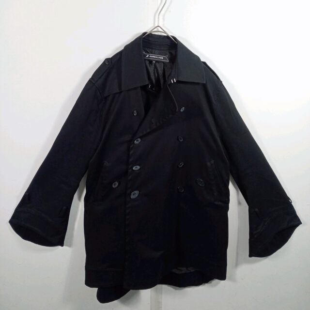 ANREALAGE ダブルブレスト コート ブラック