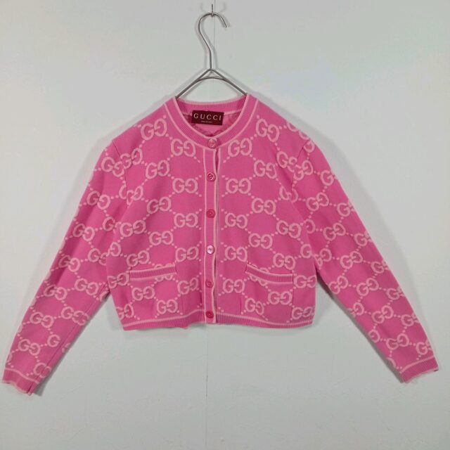 GUCCI GG柄 カーディガン ピンク