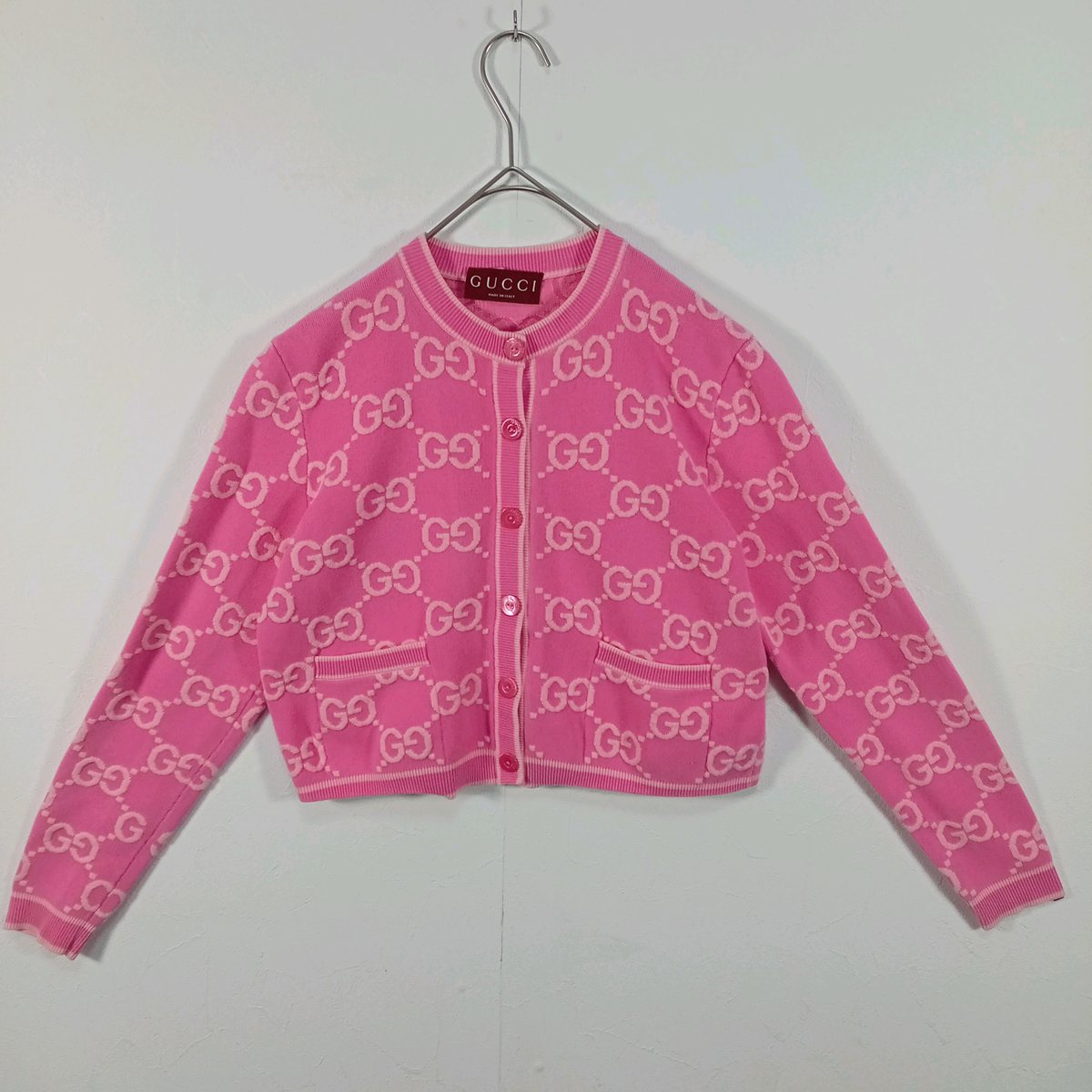GUCCI GG柄 カーディガン ピンク