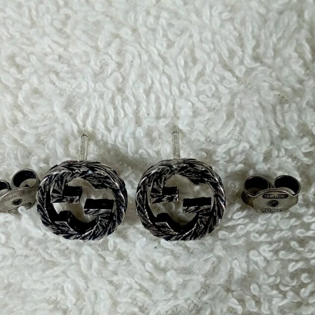 GUCCI インターロッキングG ピアス シルバー925