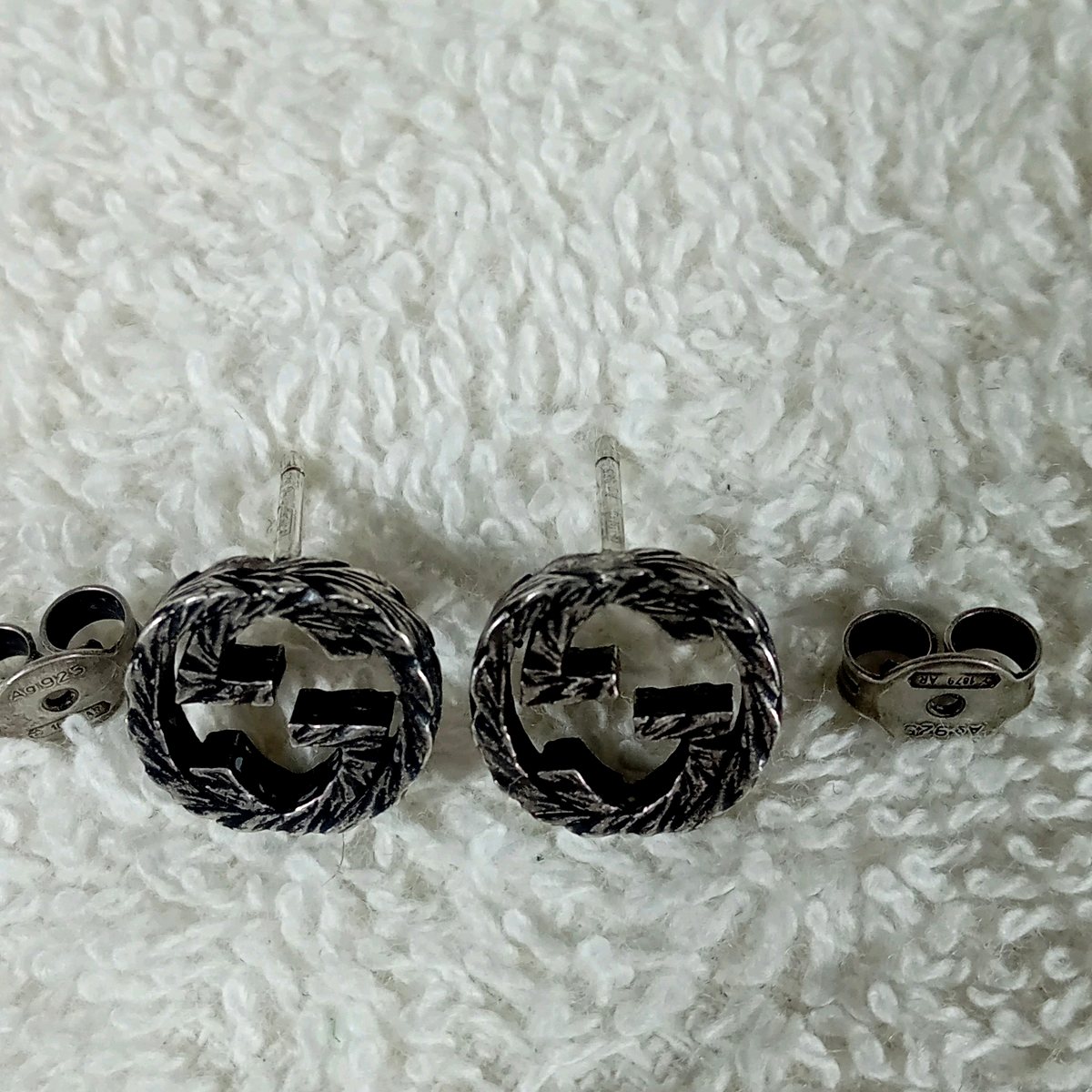 GUCCI インターロッキングG ピアス シルバー925