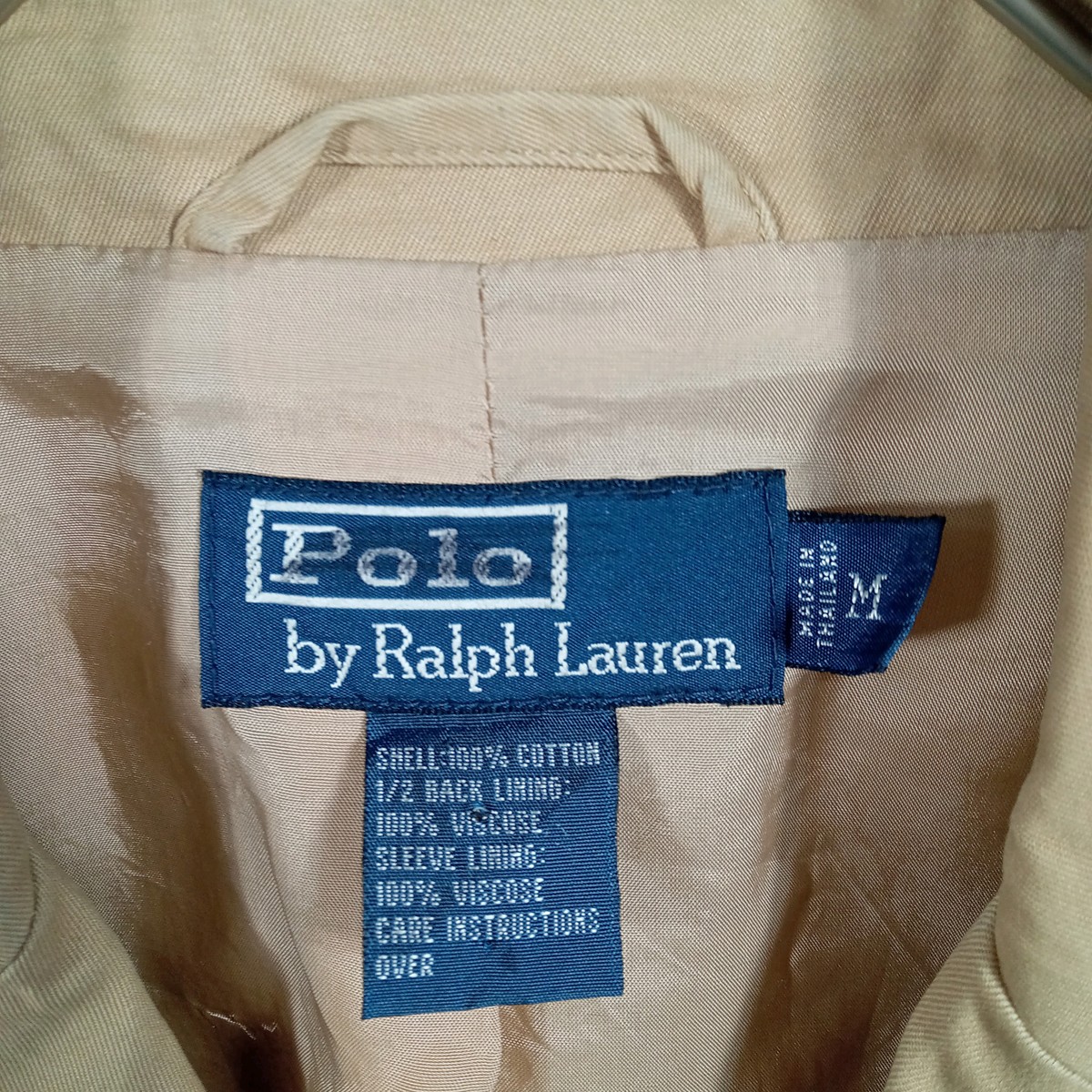 Polo by Ralph Lauren のブランドタグとサイズM・素材表記