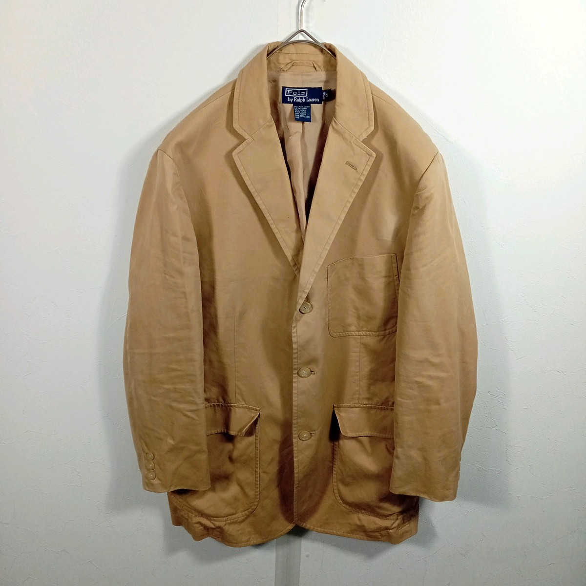 Polo by Ralph Lauren コットン テーラードジャケット ベージュ
