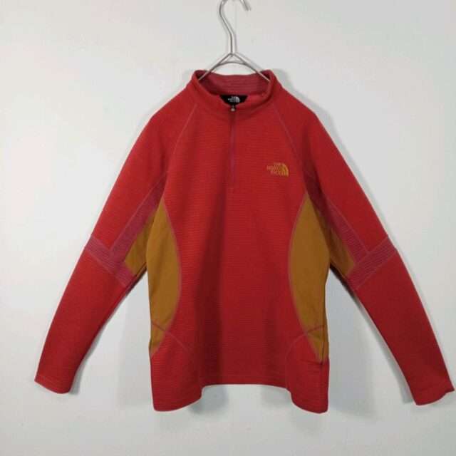 THE NORTH FACE ハーフジップ レッド レディース S
