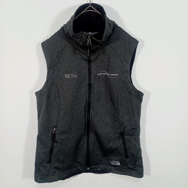 THE NORTH FACE ジップベスト グレー レディース S