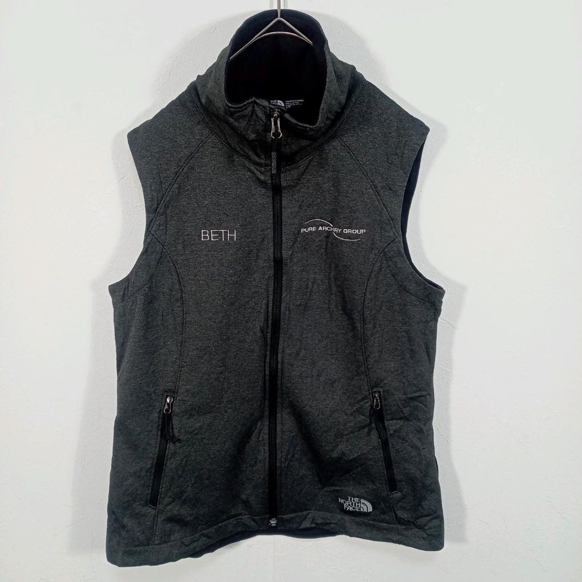 THE NORTH FACE ジップベスト グレー レディース S