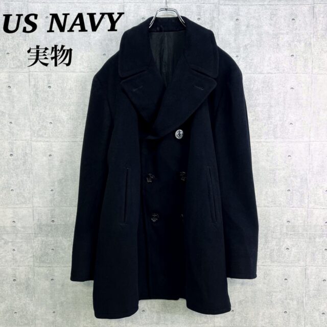 visvim ネイビー ウールピーコート　サイズ1 米軍 US NAVY ピーコート ウール ネイビー – VINTAGE STOCK CLOTHING
