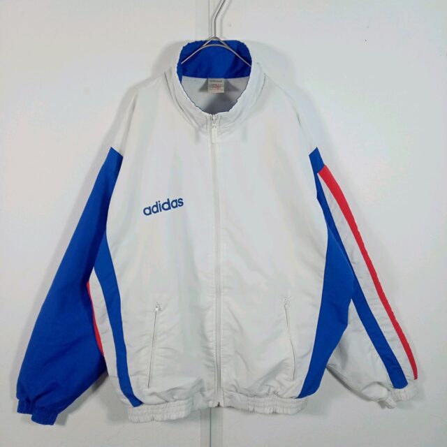 adidas ナイロンジャケット FRANCE ホワイト M