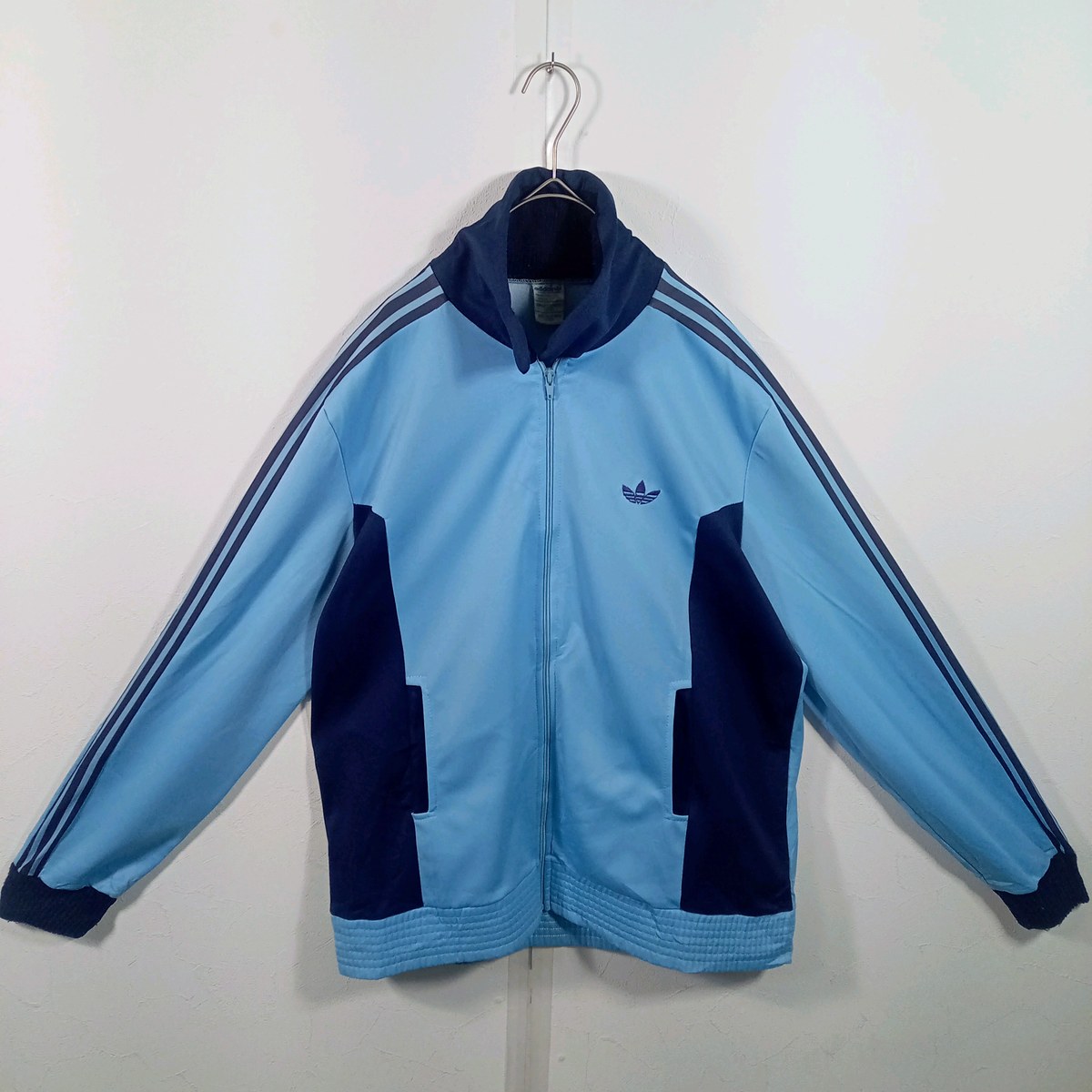 70s adidas VENTEX トラックジャケット フランス製 ライトブルー